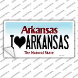 I Love Arkansas Novelty Sticker Decal