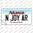 N Joy AR Arkansas Novelty Sticker Decal