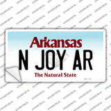 N Joy AR Arkansas Novelty Sticker Decal