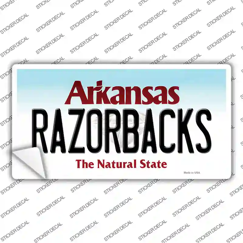 Razorbacks Arkansas Novelty Sticker Decal