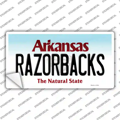 Razorbacks Arkansas Novelty Sticker Decal
