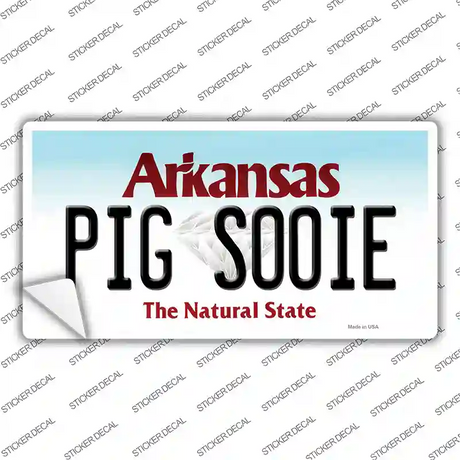 Pig Sooie Arkansas Novelty Sticker Decal