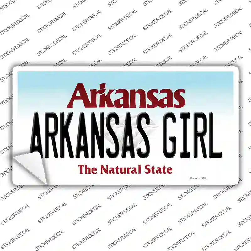 Arkansas Girl Arkansas Novelty Sticker Decal