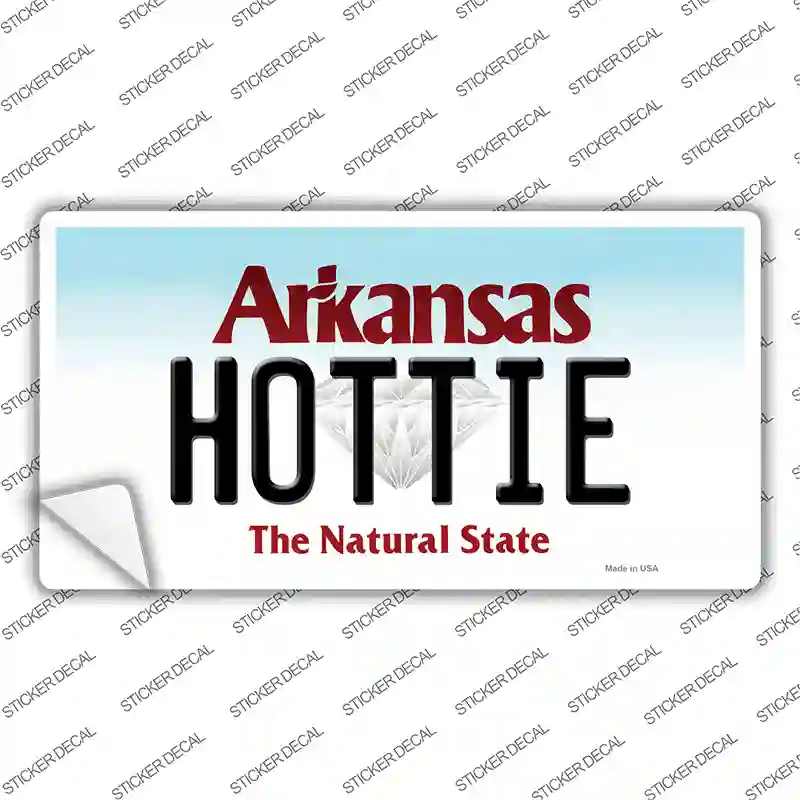 Hottie Arkansas Novelty Sticker Decal