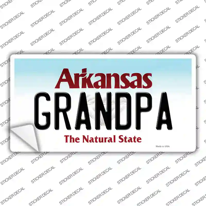 Grandpa Arkansas Novelty Sticker Decal
