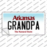 Grandpa Arkansas Novelty Sticker Decal