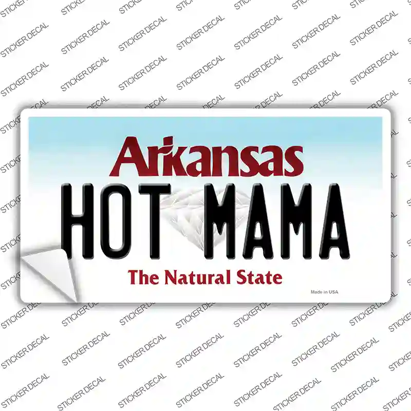 Hot Mama Arkansas Novelty Sticker Decal
