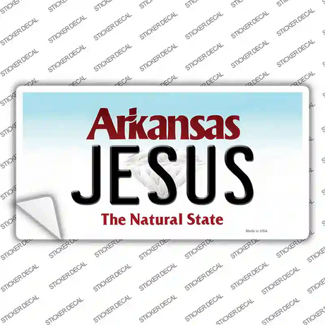 Jesus Arkansas Novelty Sticker Decal