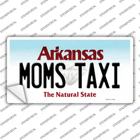 Moms Taxi Arkansas Novelty Sticker Decal