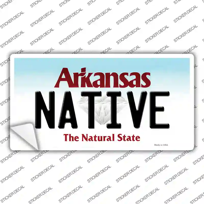 Native Arkansas Novelty Sticker Decal