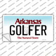 Golfer Arkansas Novelty Sticker Decal