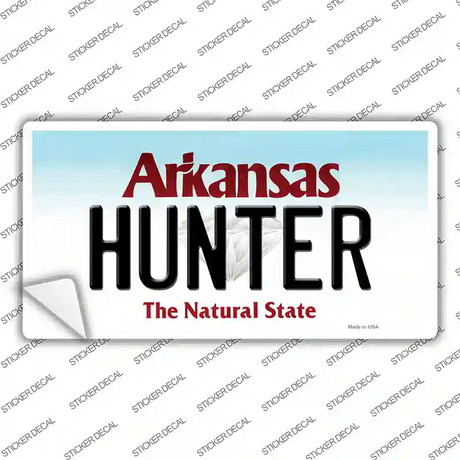 Hunter Arkansas Novelty Sticker Decal