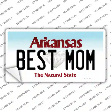 Best Mom Arkansas Novelty Sticker Decal
