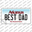Best Dad Arkansas Novelty Sticker Decal
