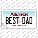 Best Dad Arkansas Novelty Sticker Decal