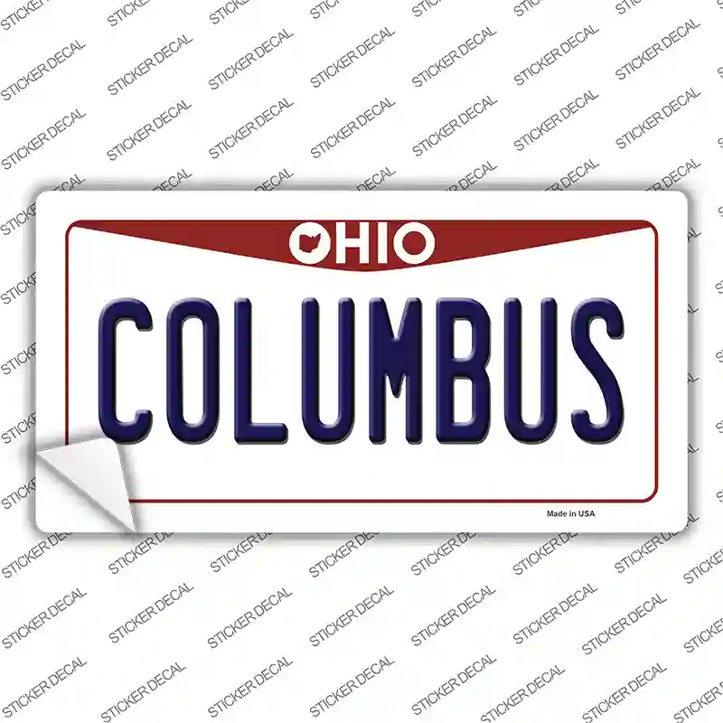 Columbus Ohio Novelty Sticker Decal