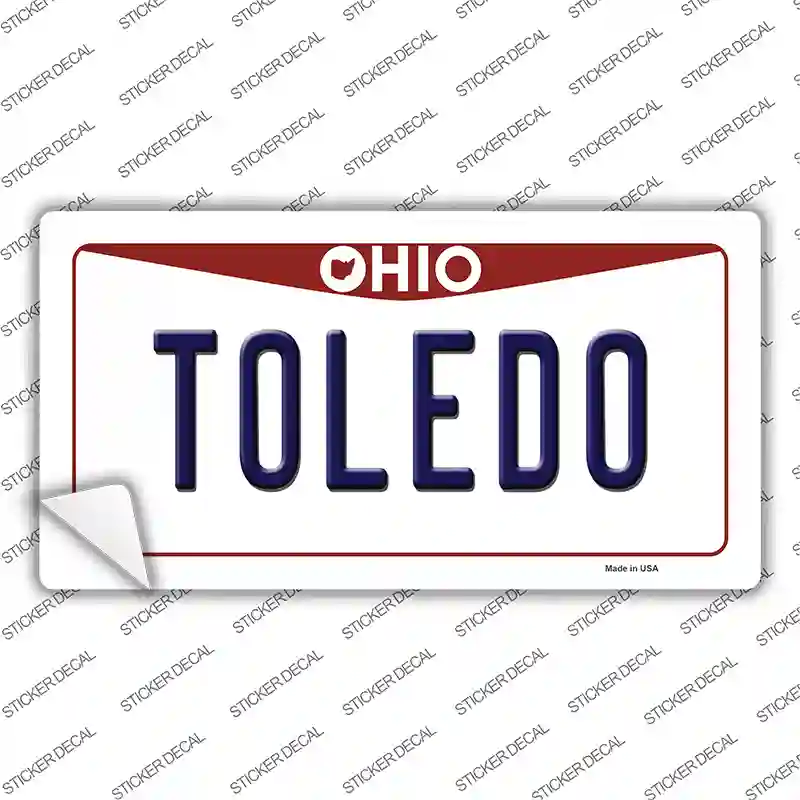 Toledo Ohio Novelty Sticker Decal