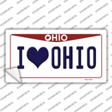 I Love Ohio Novelty Sticker Decal