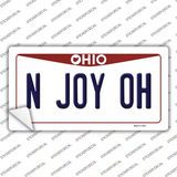 N Joy OH Ohio Novelty Sticker Decal