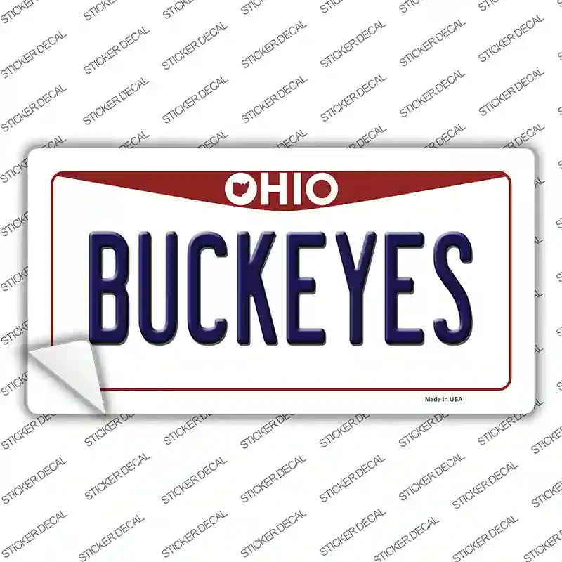 Buckeyes Ohio Novelty Sticker Decal