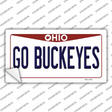 Go Buckeyes Ohio Novelty Sticker Decal