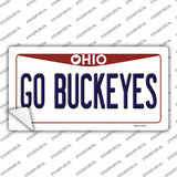 Go Buckeyes Ohio Novelty Sticker Decal