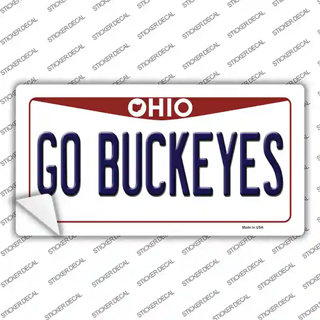 Go Buckeyes Ohio Novelty Sticker Decal