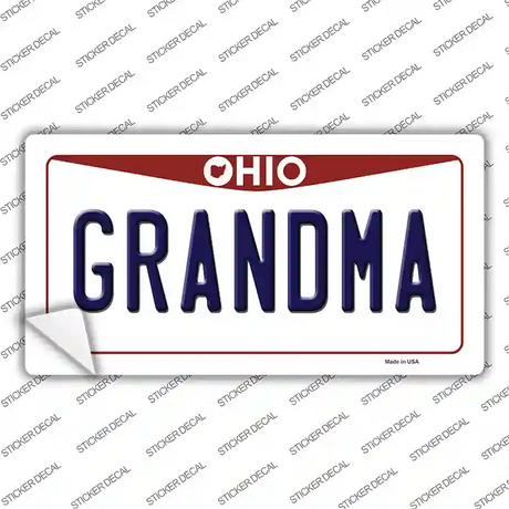 Grandma Ohio Novelty Sticker Decal