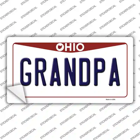 Grandpa Ohio Novelty Sticker Decal