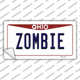 Zombie Ohio Novelty Sticker Decal
