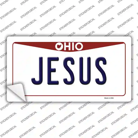 Jesus Ohio Novelty Sticker Decal
