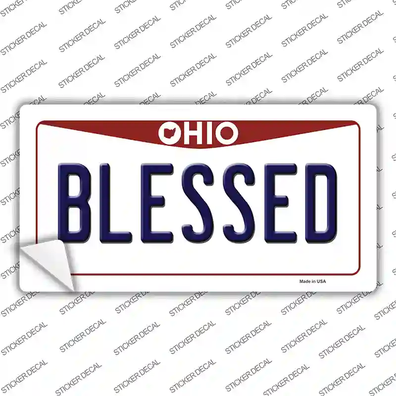 Blessed Ohio Novelty Sticker Decal