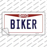Biker Ohio Novelty Sticker Decal