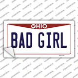 Bad Girl Ohio Novelty Sticker Decal