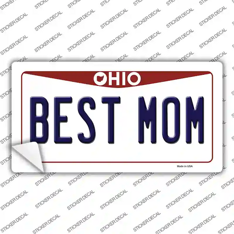 Best Mom Ohio Novelty Sticker Decal