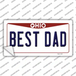 Best Dad Ohio Novelty Sticker Decal