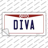 Diva Ohio Novelty Sticker Decal