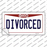 Divorced Ohio Novelty Sticker Decal