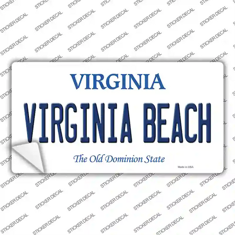 Virginia Beach Virginia Novelty Sticker Decal