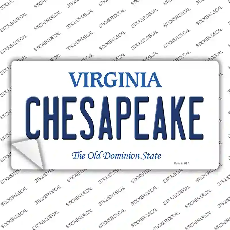 Chesapeake Virginia Novelty Sticker Decal