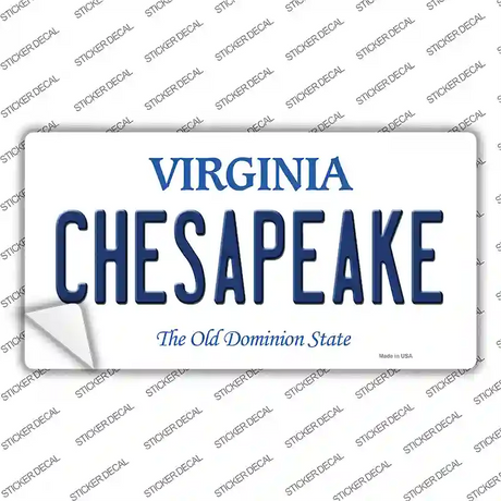 Chesapeake Virginia Novelty Sticker Decal