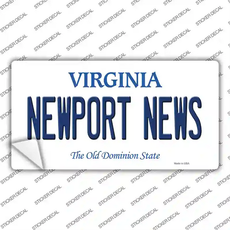 Newport News Virginia Novelty Sticker Decal