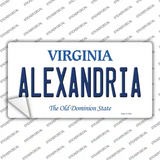 Alexandria Virginia Novelty Sticker Decal