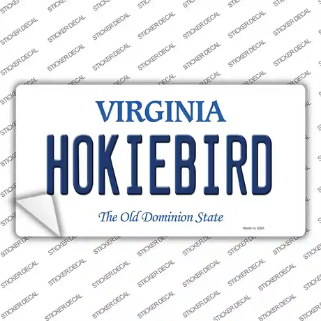 Hokiebird Virginia Novelty Sticker Decal