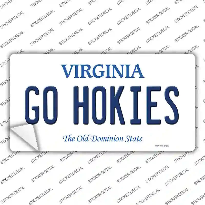Go Hokies Virginia Novelty Sticker Decal