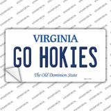 Go Hokies Virginia Novelty Sticker Decal