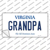 Grandpa Virginia Novelty Sticker Decal