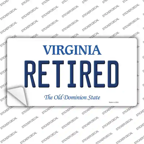 Retired Virginia Novelty Sticker Decal