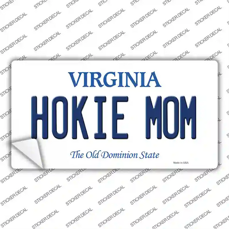 Hokie Mom Virginia Novelty Sticker Decal