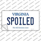 Spoiled Virginia Novelty Sticker Decal